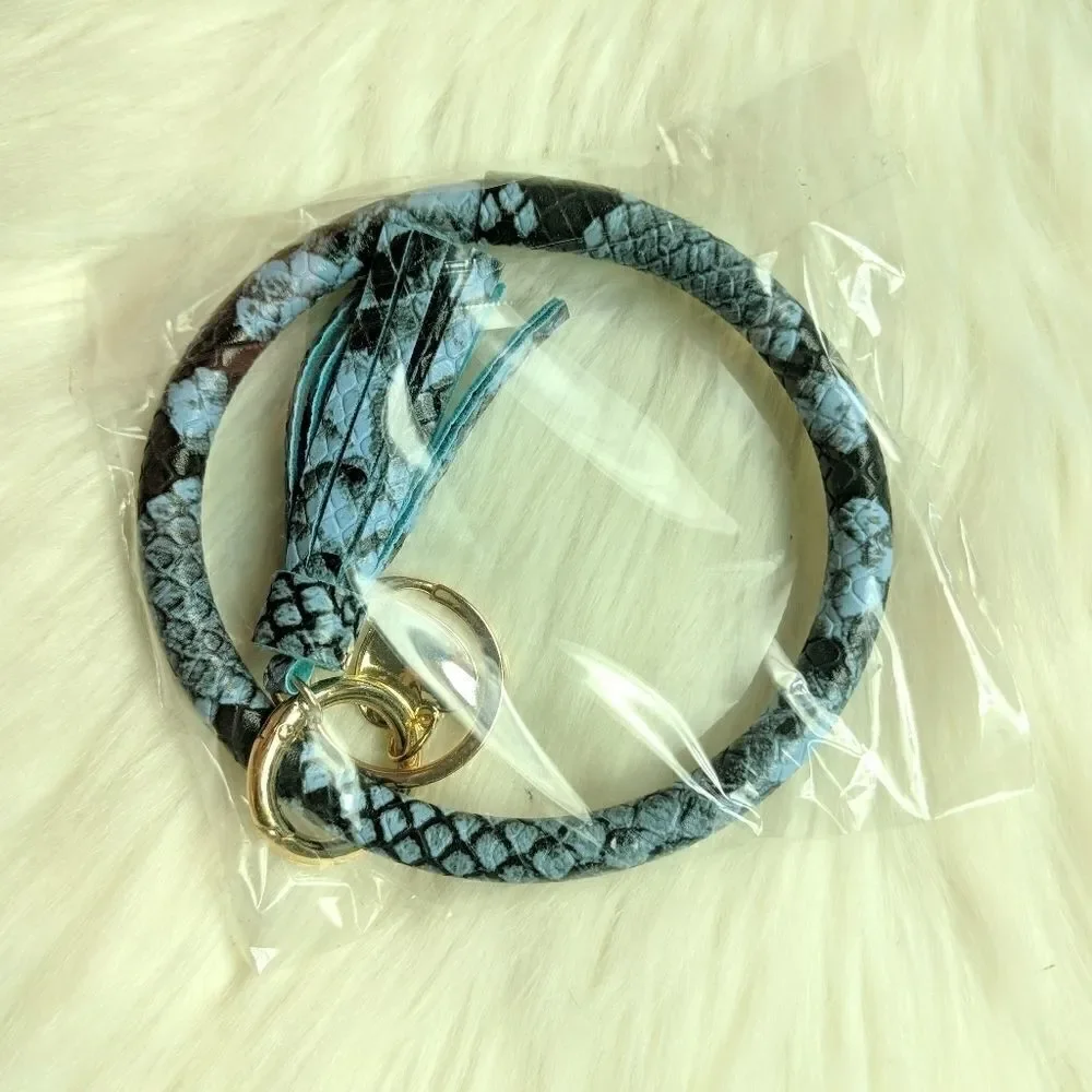 Wristlet bangle keychain bracelet tassel k…